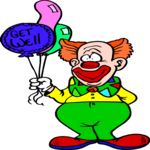 Clown with Balloons 10