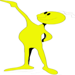 Yellow Dude Saluting