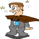 Struck by Briefcase