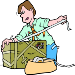 Businessman Packing