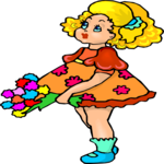 Girl with Bouquet 2