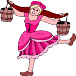 Woman with Water Buckets