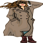 Woman in Trench Coat 2