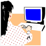Woman at Computer