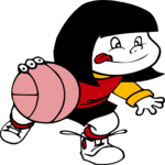 Girl Bouncing Ball