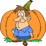 Gardener & Large Pumpkin 1