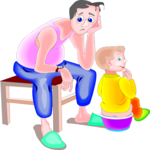 Kid on Potty