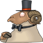 Ram with Top Hat