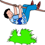 Boy Crossing Rope
