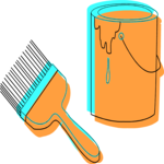 Paintbrush & Can 13