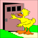 Duck Opening Door