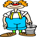 Clown with Bucket 1