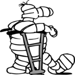 Mummy on Crutches