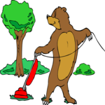 Vacuuming - Bear