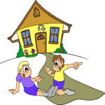 Kids Playing in Yard