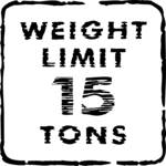 Weight Limit - 15 Tons