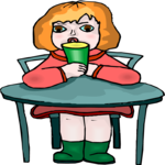Girl at Table