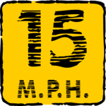 Speed 15 MPH