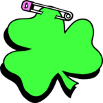 Shamrock with Pin