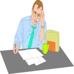 Businessman at Desk 03