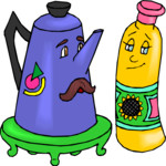 Coffee Pot & Bottle
