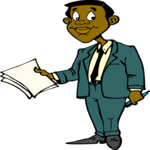 Businessman with Documents