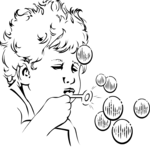 Child with Bubbles