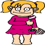 Girl Eating Candy