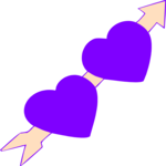 Hearts & Arrow - Purple
