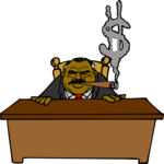 Boss at Desk