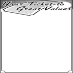 Your Ticket To Values Frame