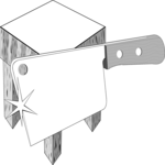 Butcher Block & Knife Frame