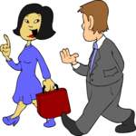 Co-Workers Talking