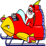 Santa on Jet-Sled