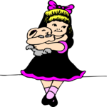 Girl Holding Bunny 1