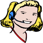 Woman with Headset
