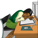 Asleep at Computer