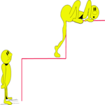 Yellow Dudes on Stairs 2