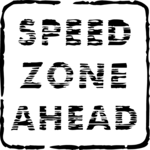 Speed Zone Ahead