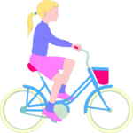 Girl on Bicycle