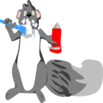 Brushing Teeth - Squirrel