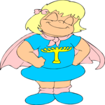 Girl in Menorah Dress 2