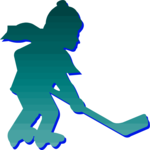 Boy Playing Hockey