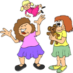 Girls with Dolls 1