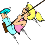 Girl on Swing 1