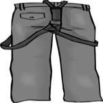 Pants with Suspenders