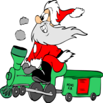 Santa on Train