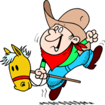 Boy Playing Cowboy 2