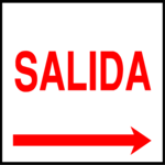 Exit (Right) - Spanish