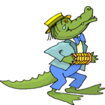 Accordion Player - Gator